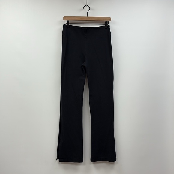Abercrombie & Fitch Ponte High Rise Pull-On Slit Trouser Pant Black Medium - Picture 5 of 8